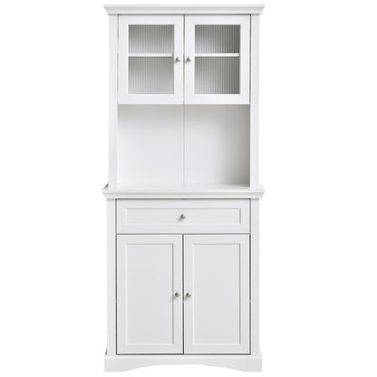 HOMCOM Kitchen Cupboard, Freestanding Storage Cabinet