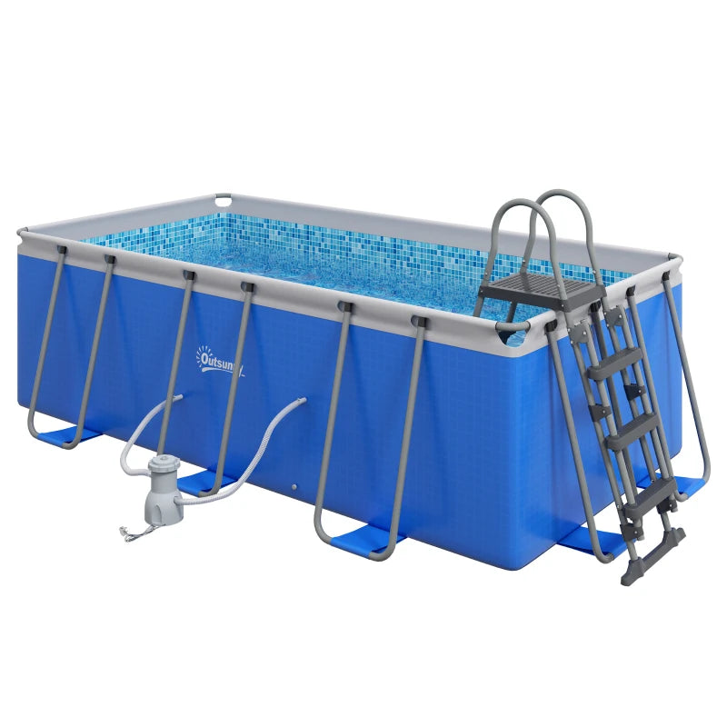 Outsunny 207 x 400cm Five-Person Above Ground Swimming Pool