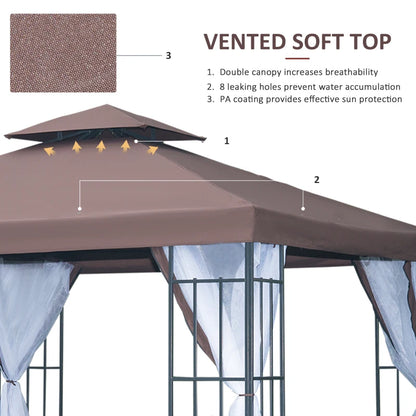 Outsunny 3 x 3(m) Patio Gazebo