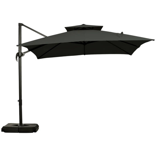 Outsunny Cantilever Parasol 360 Degree Rotation