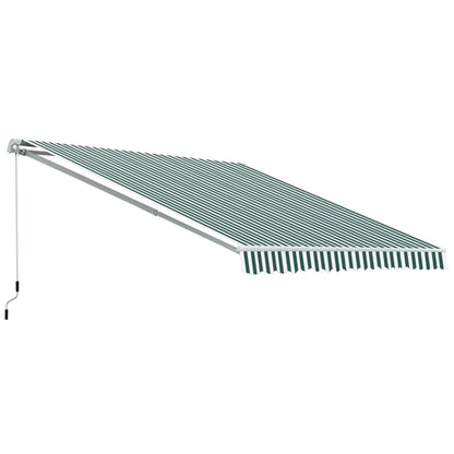 Outsunny Manual Retractable Awning 3.5m x 2.5m