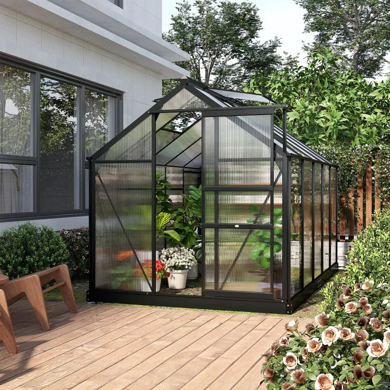 Outsunny 6 x 10ft Polycarbonate Greenhouse