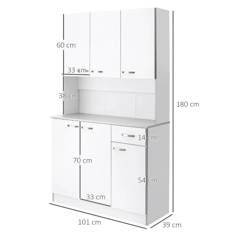 HOMCOM Kitchen Cupboard