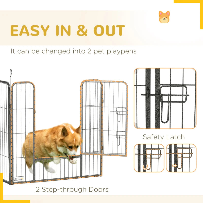 PawHut 16 Panels Heavy Duty Puppy Playpen